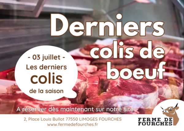 Dernier colis de bœuf de la saison